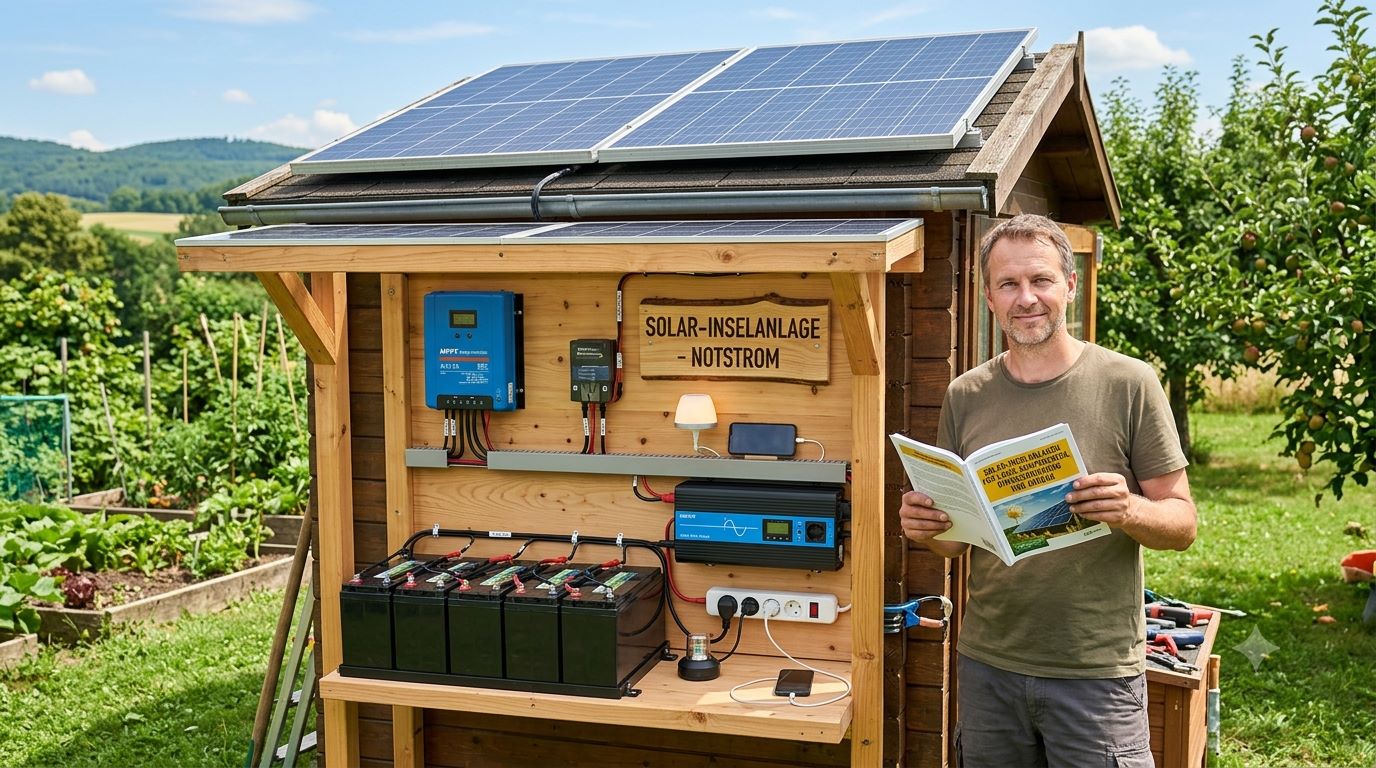 Solar-Inselanlagen: Komponenten, Dimensionierung und Aufbau für Laien