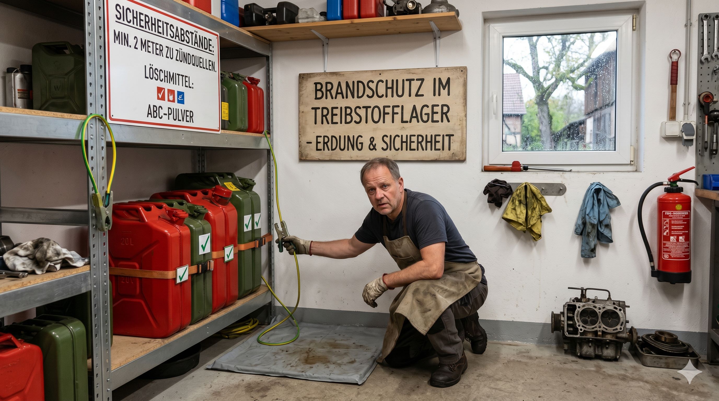 Brandschutz im Treibstofflager: Löschmittel, Sicherheitsabstände und Erdung