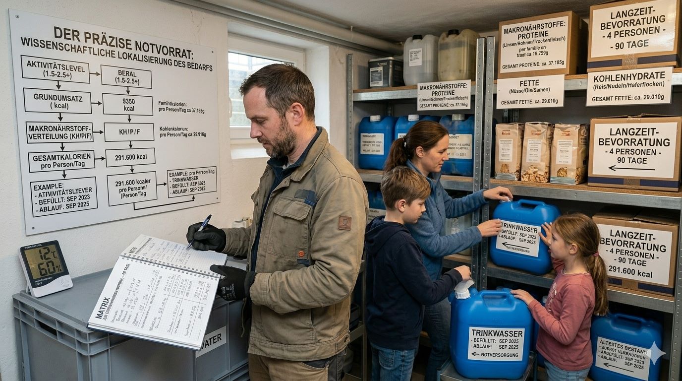 Der strukturierte Vorratsrechner: Kalorienbedarf für 3 Monate fehlerfrei ermitteln