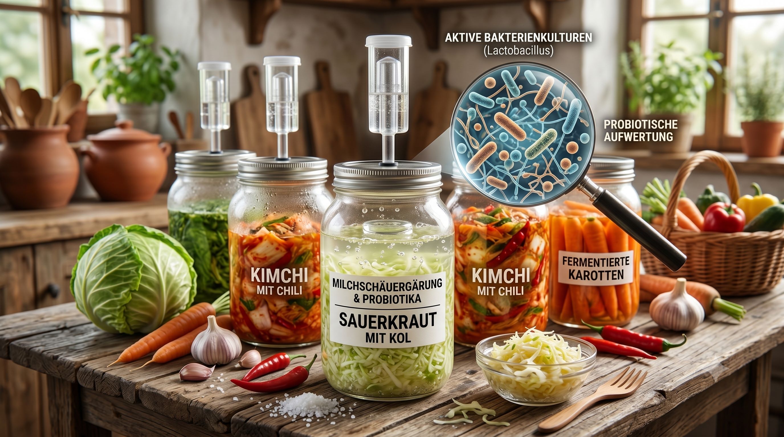 Milchsäuregärung (Fermentation): Haltbarmachung und biologische Aufwertung durch Probiotika
