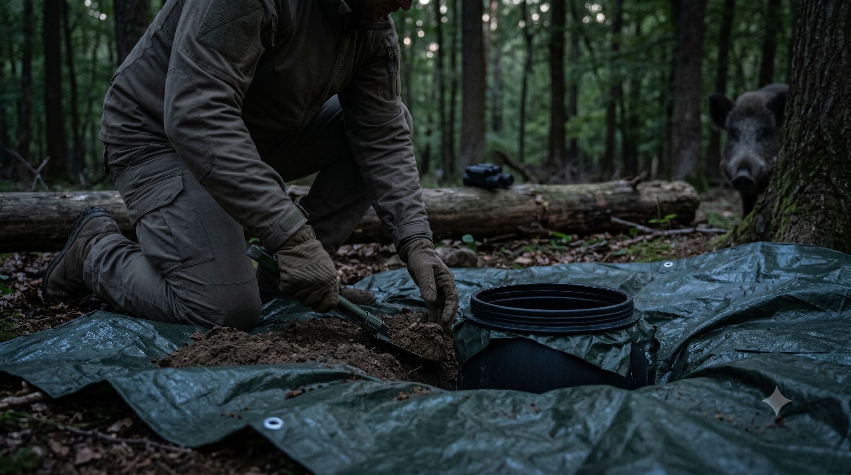 OPSEC beim Cache-Bau: Wie man Vorräte vergräbt, ohne von Dritten oder Wildtieren beobachtet zu werden