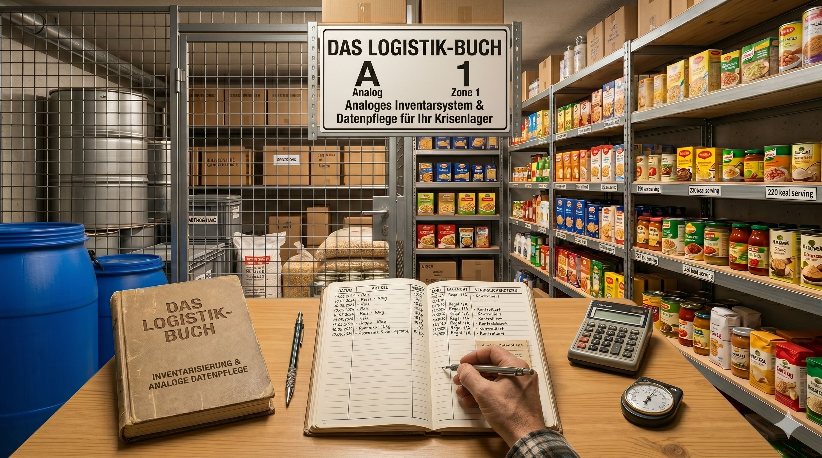 Das Logistik-Buch: Inventarisierung und analoge Datenpflege deines Krisenlagers
