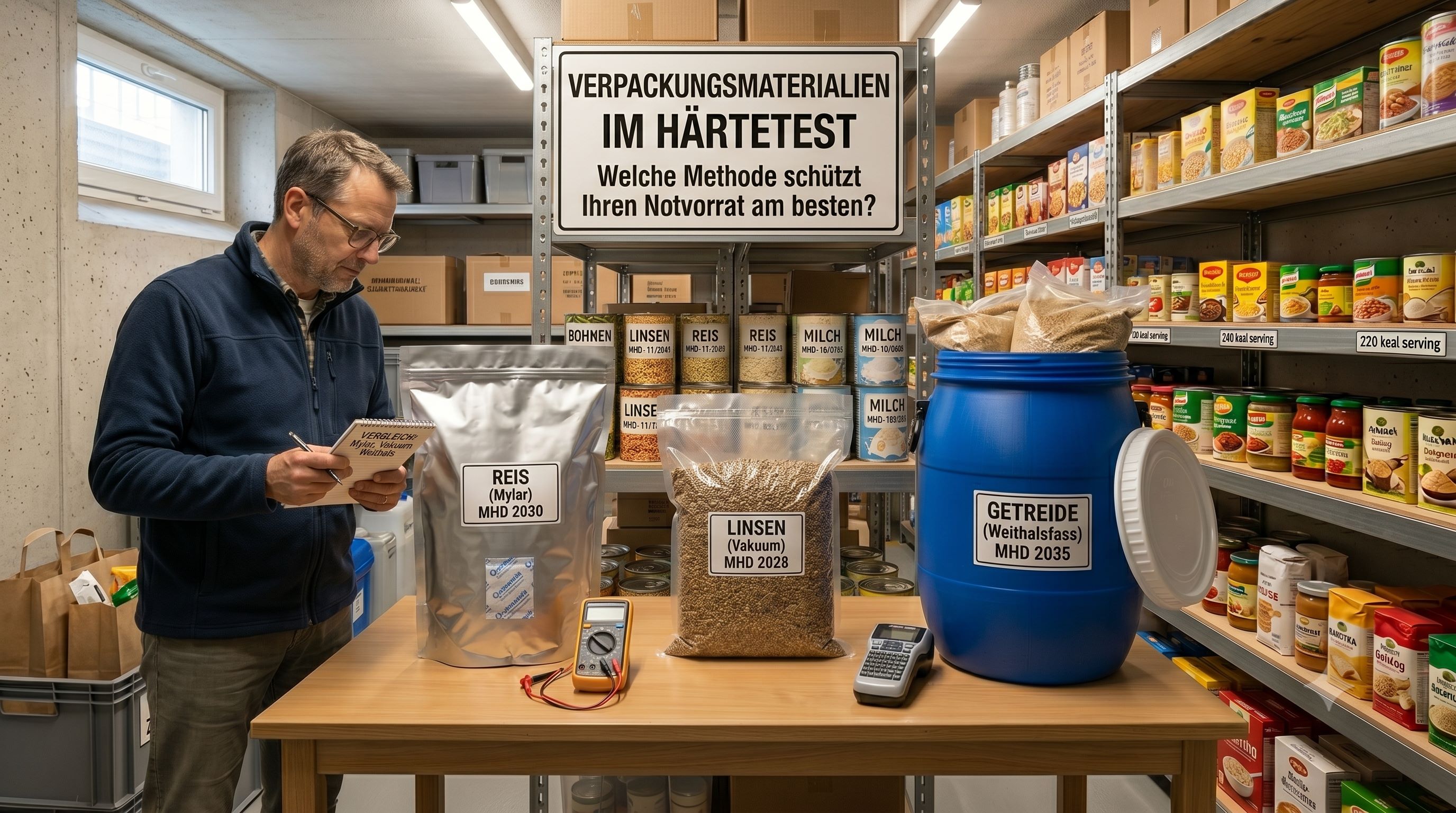 Verpackungsmaterialien im Härtetest: Mylar-Beutel, Vakuumieren und Weithalsfässer im Vergleich