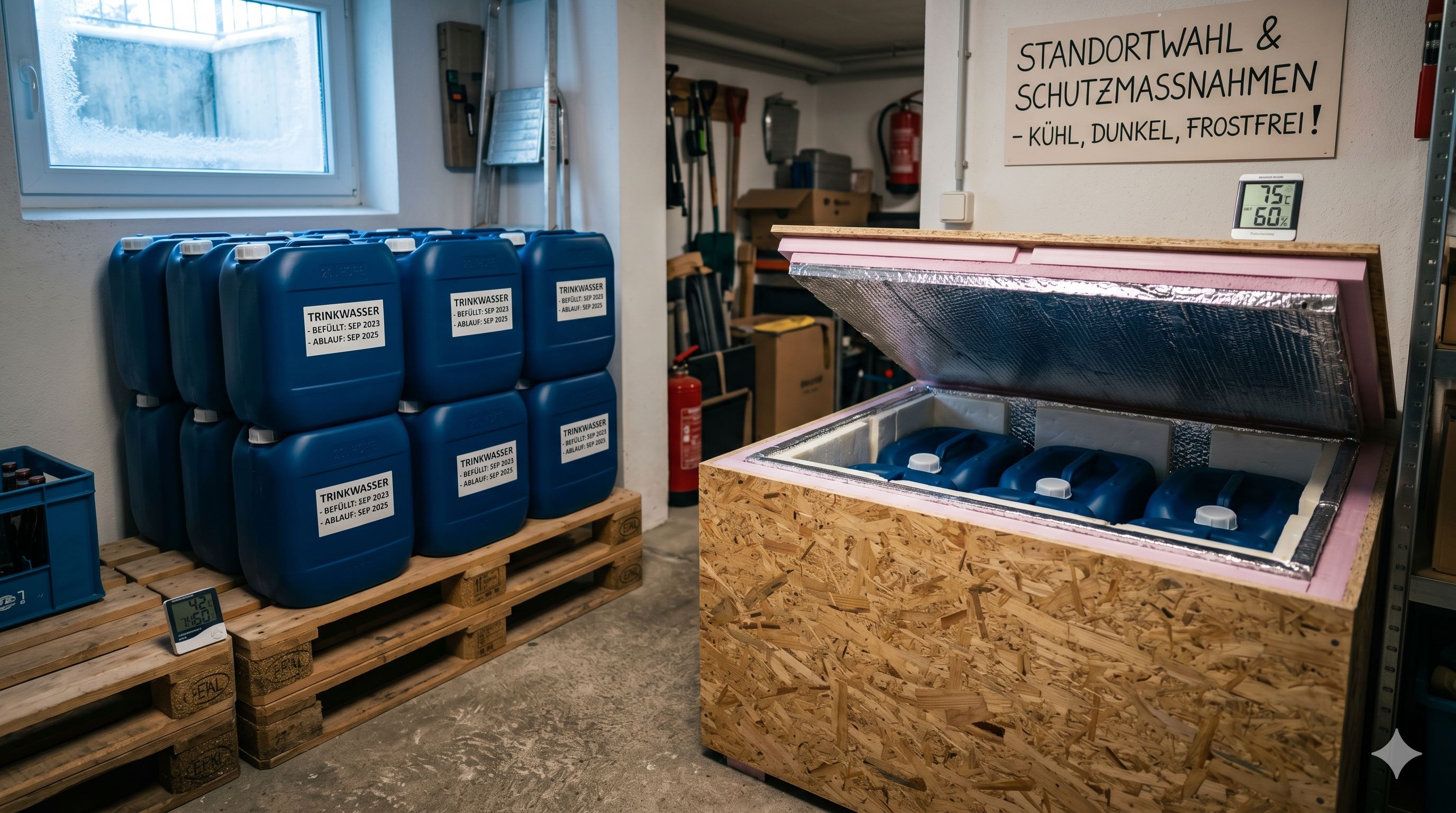 Schutz vor Frost und Algen: Der richtige Standort für Langzeit-Wasserspeicher
