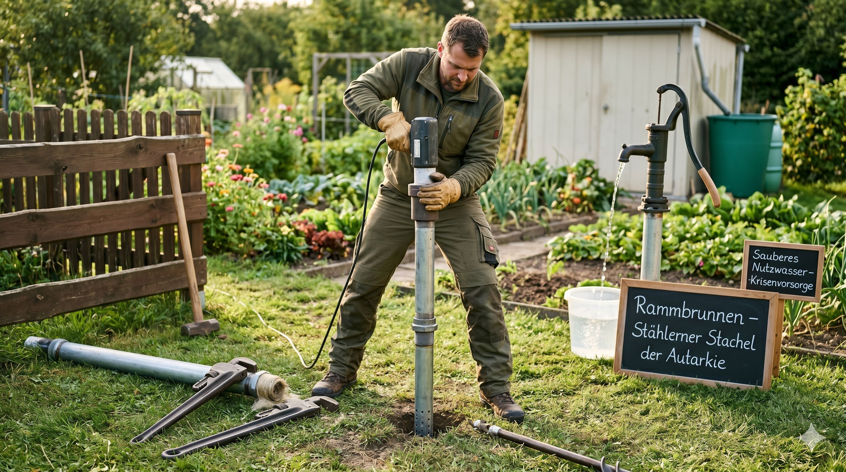 Der eigene Rammbrunnen: Schritt-für-Schritt-Anleitung für den Garten