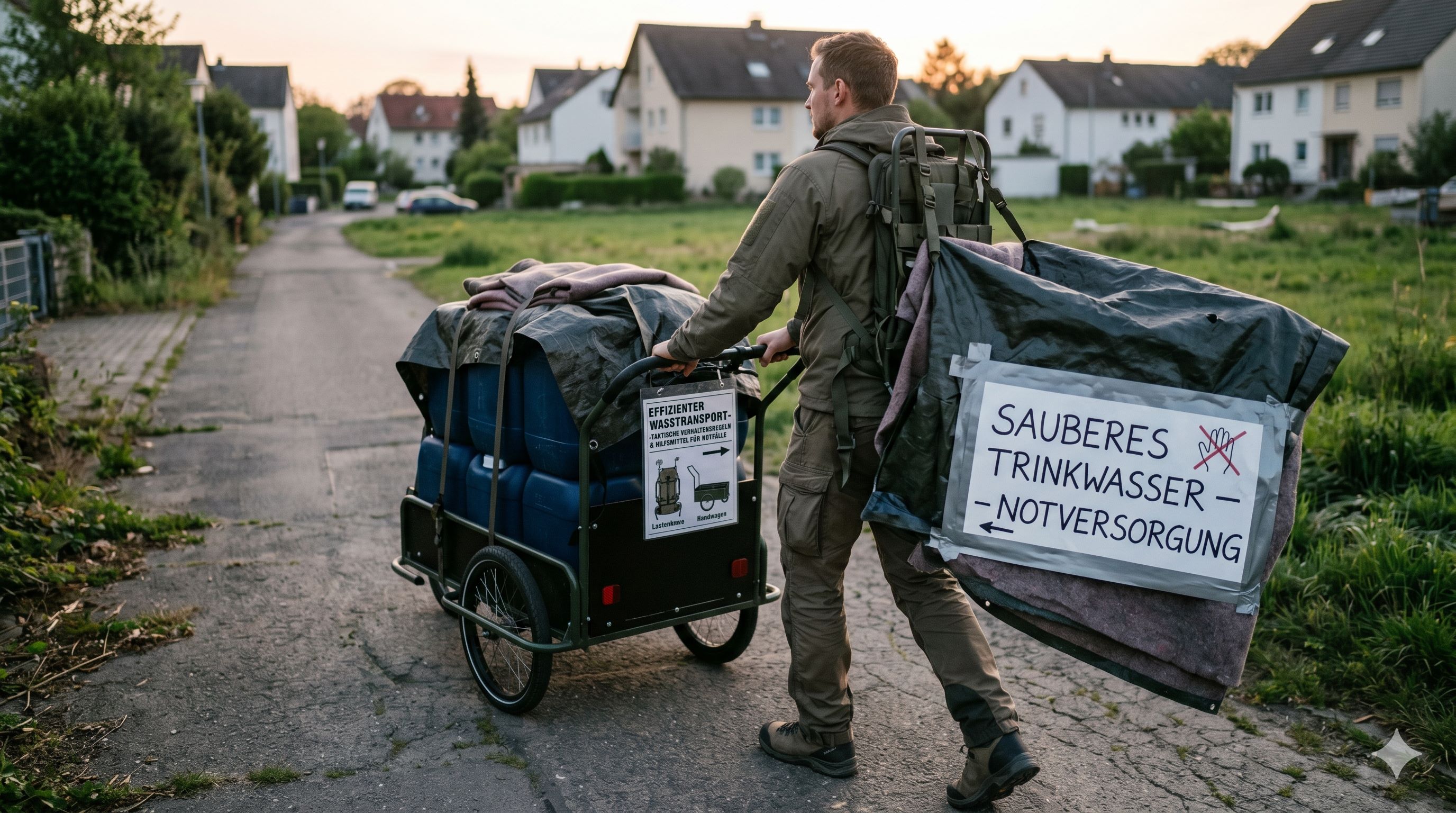 Mobile Wassergewinnung: Transportlösungen für den Fußmarsch zur Quelle