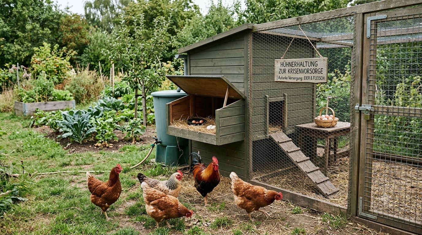 Hühnerhaltung zur Krisenvorsorge: Eier- und Fleischlieferanten im eigenen Garten