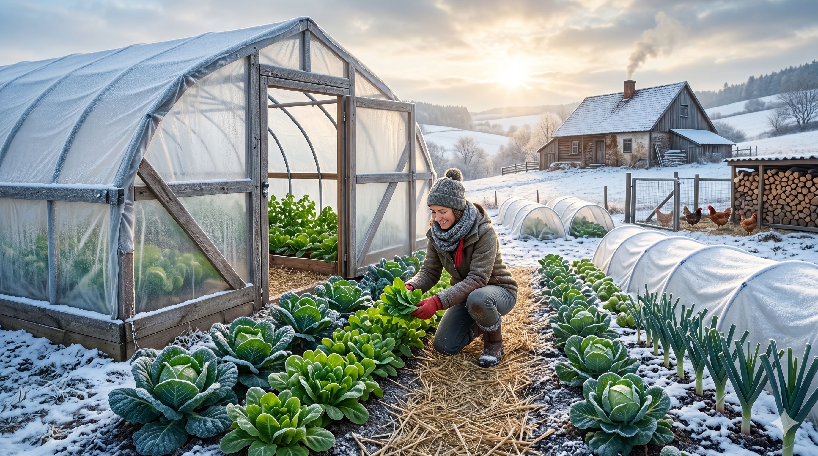 Der Winteranbau: Frisches Gemüse auch bei Frost und Schnee ernten