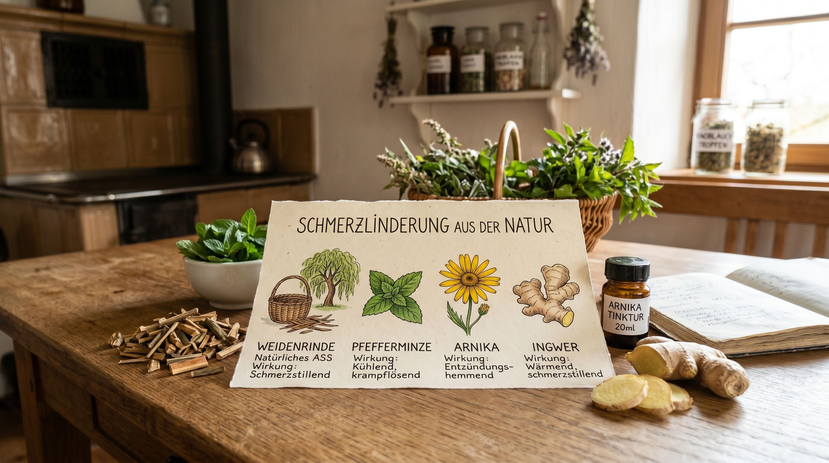 Schmerzlinderung aus der Natur: Weidenrinde und andere pflanzliche Alternativen