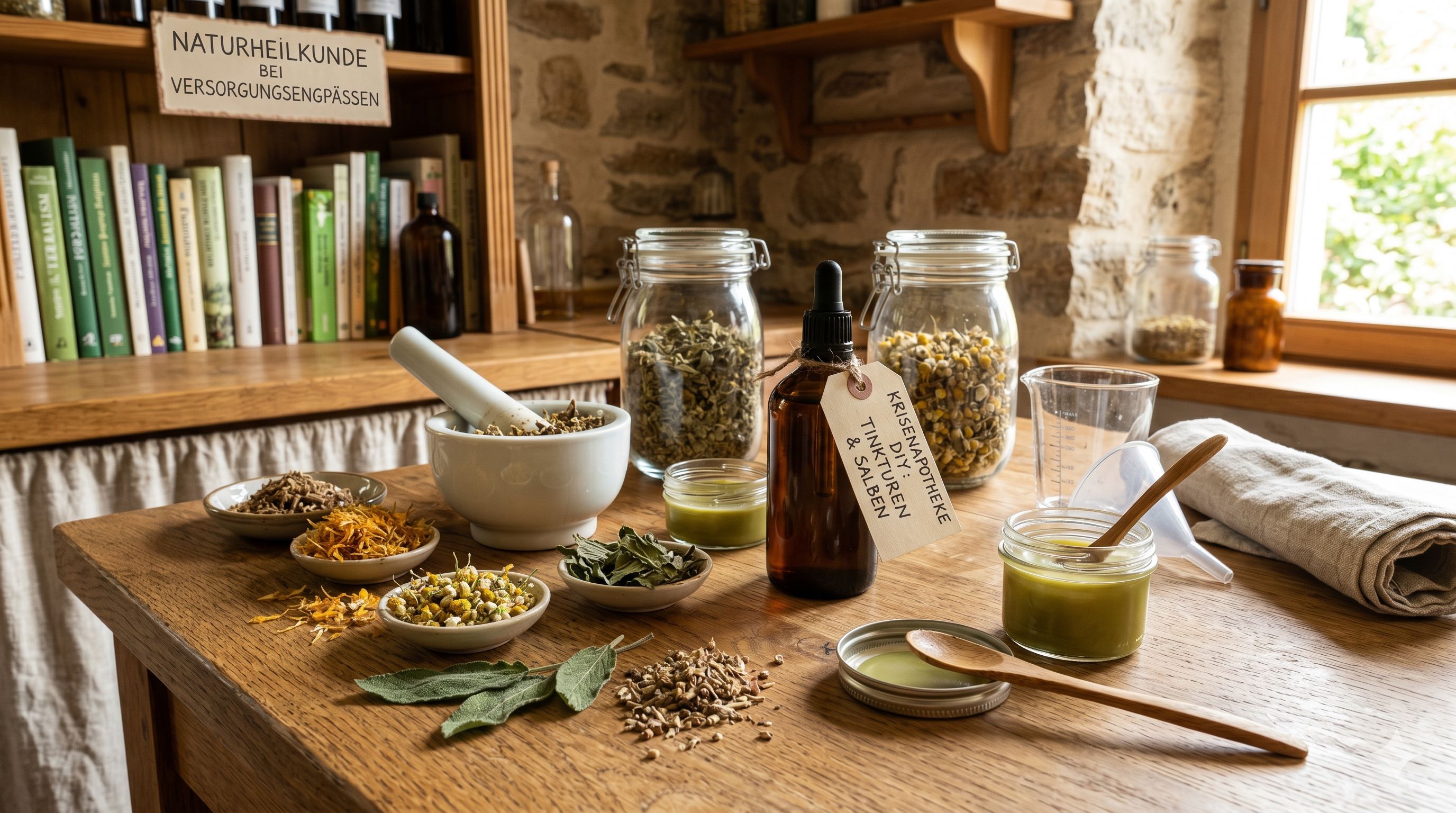Tinkturen und Salben selbst herstellen: Naturheilkunde für den Apotheken-Ausfall