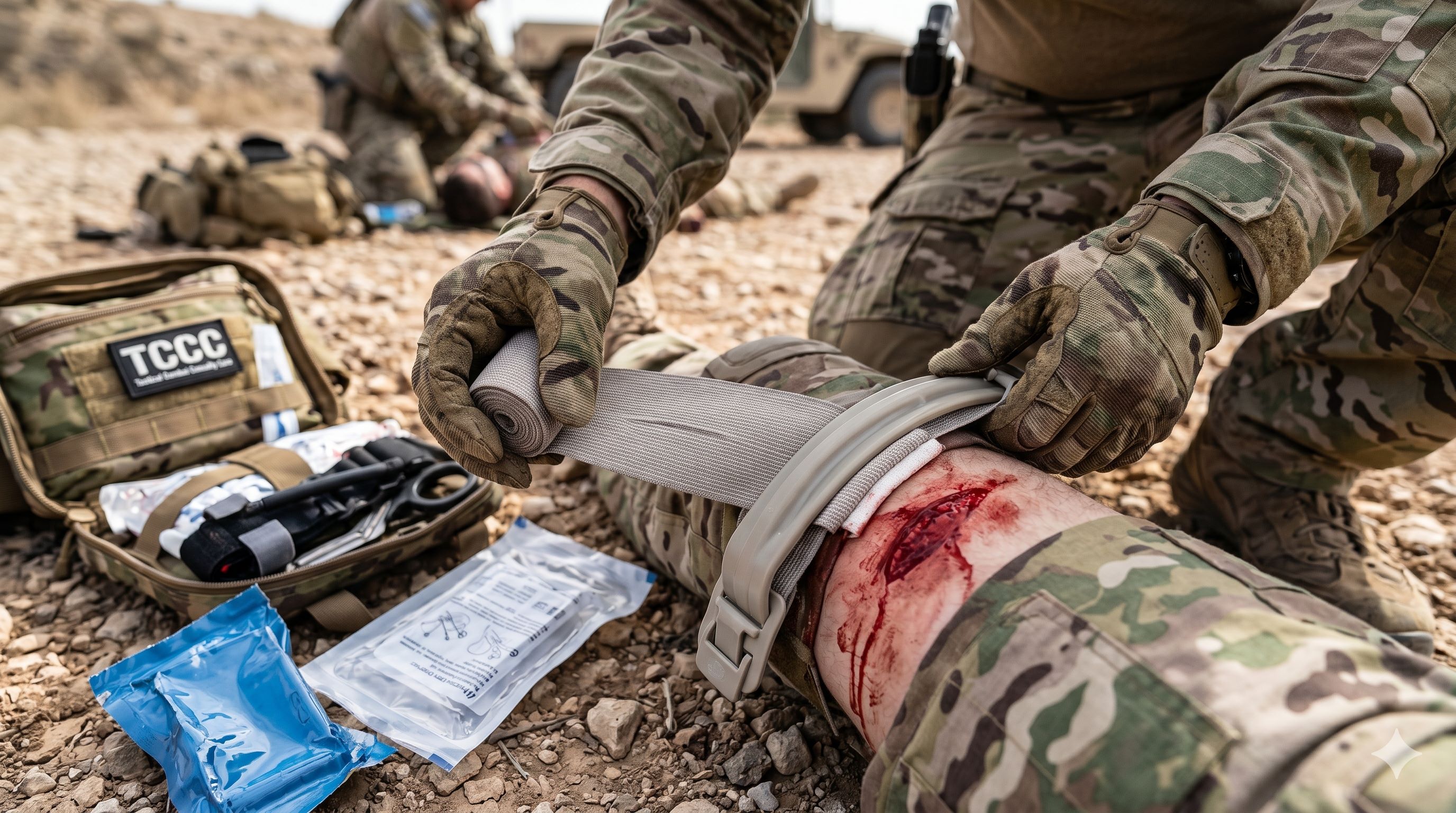 Emergency Bandage (Israel-Insert): Druckverbände bei schweren Wunden korrekt anlegen