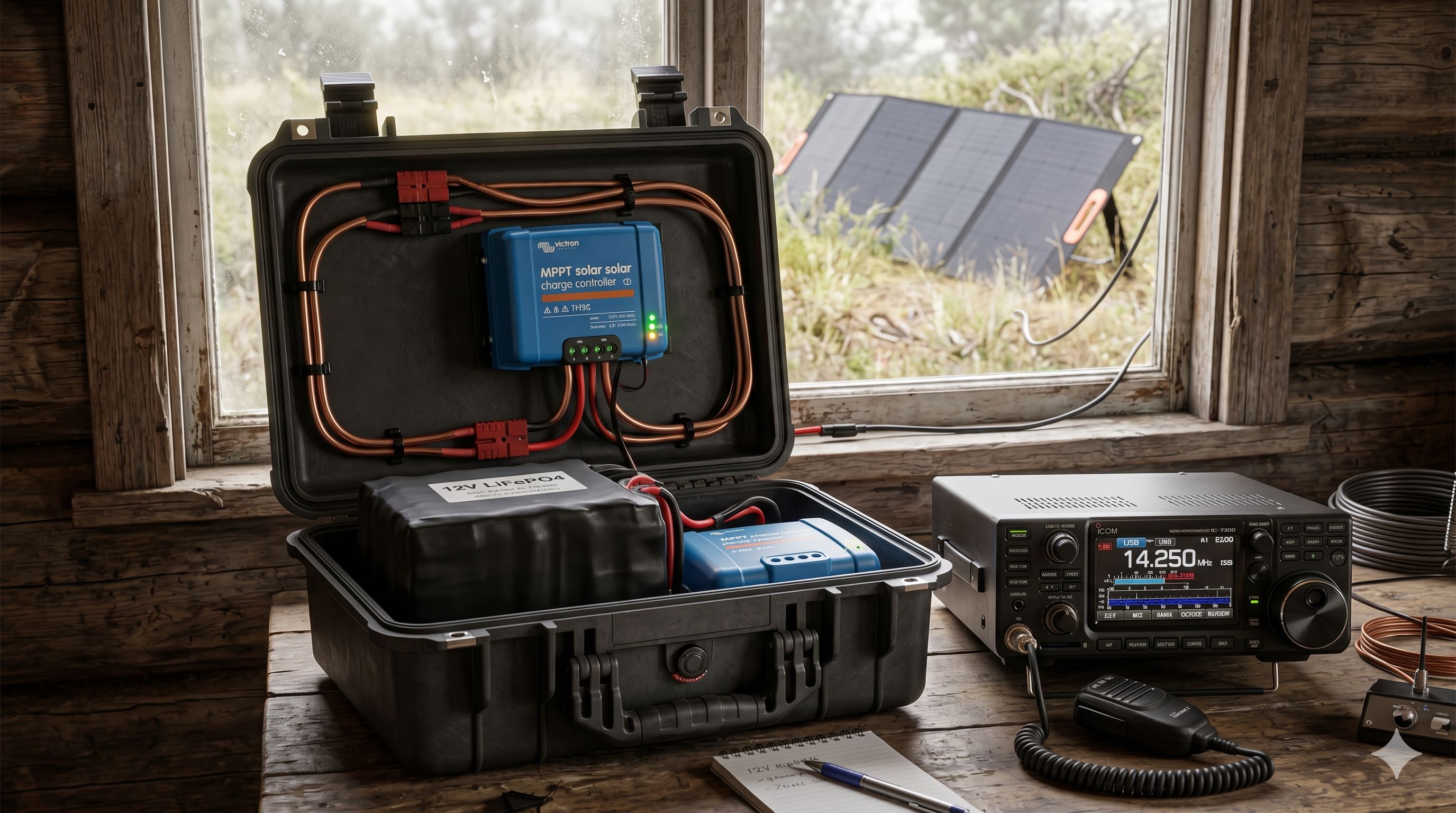 Stromversorgung für Funkgeräte: Solar-Inselanlagen und Akkutypen (LiFePO4) im Funkeinsatz
