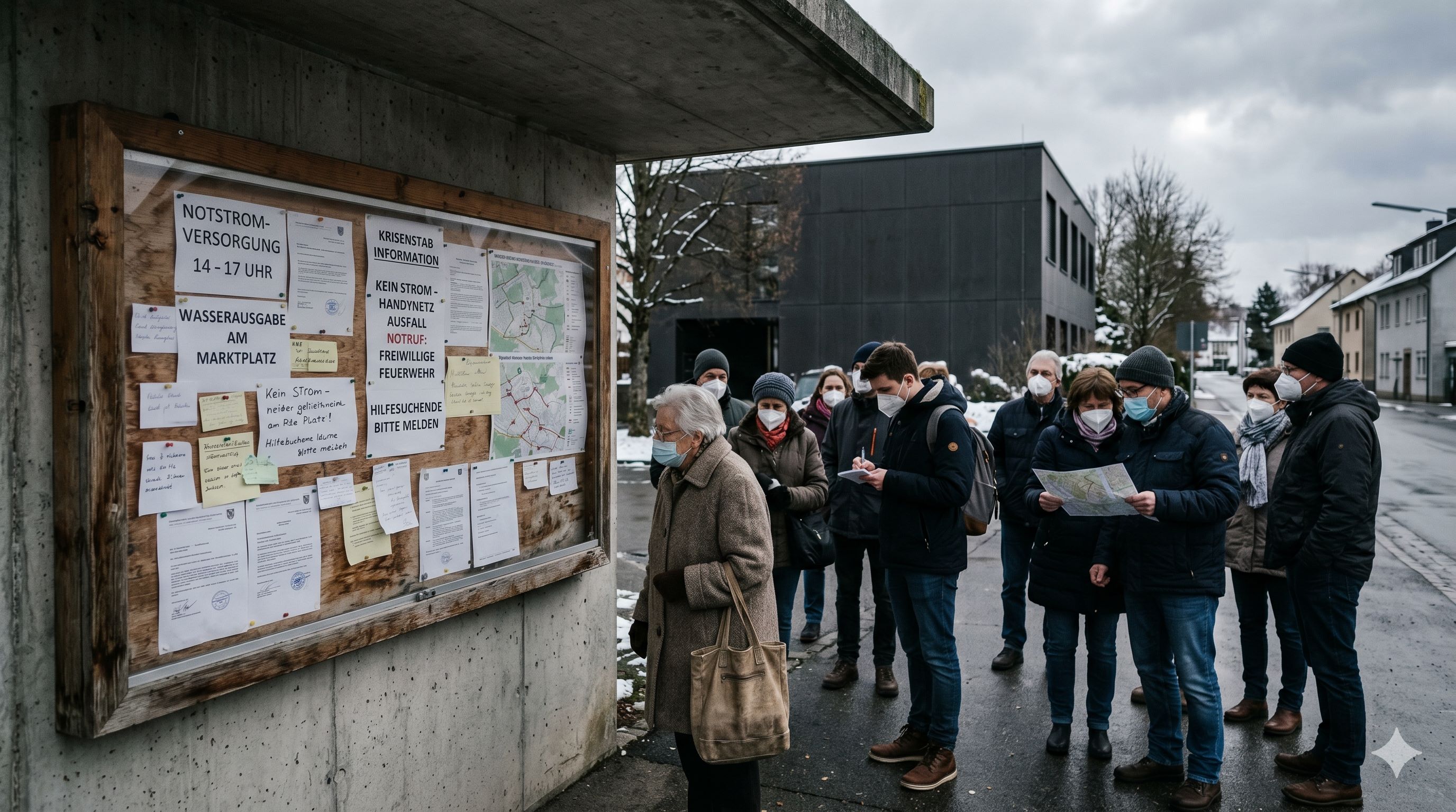 Notfall-Aushänge und Schwarze Bretter: Lokale Informationsknotenpunkte im Viertel nutzen