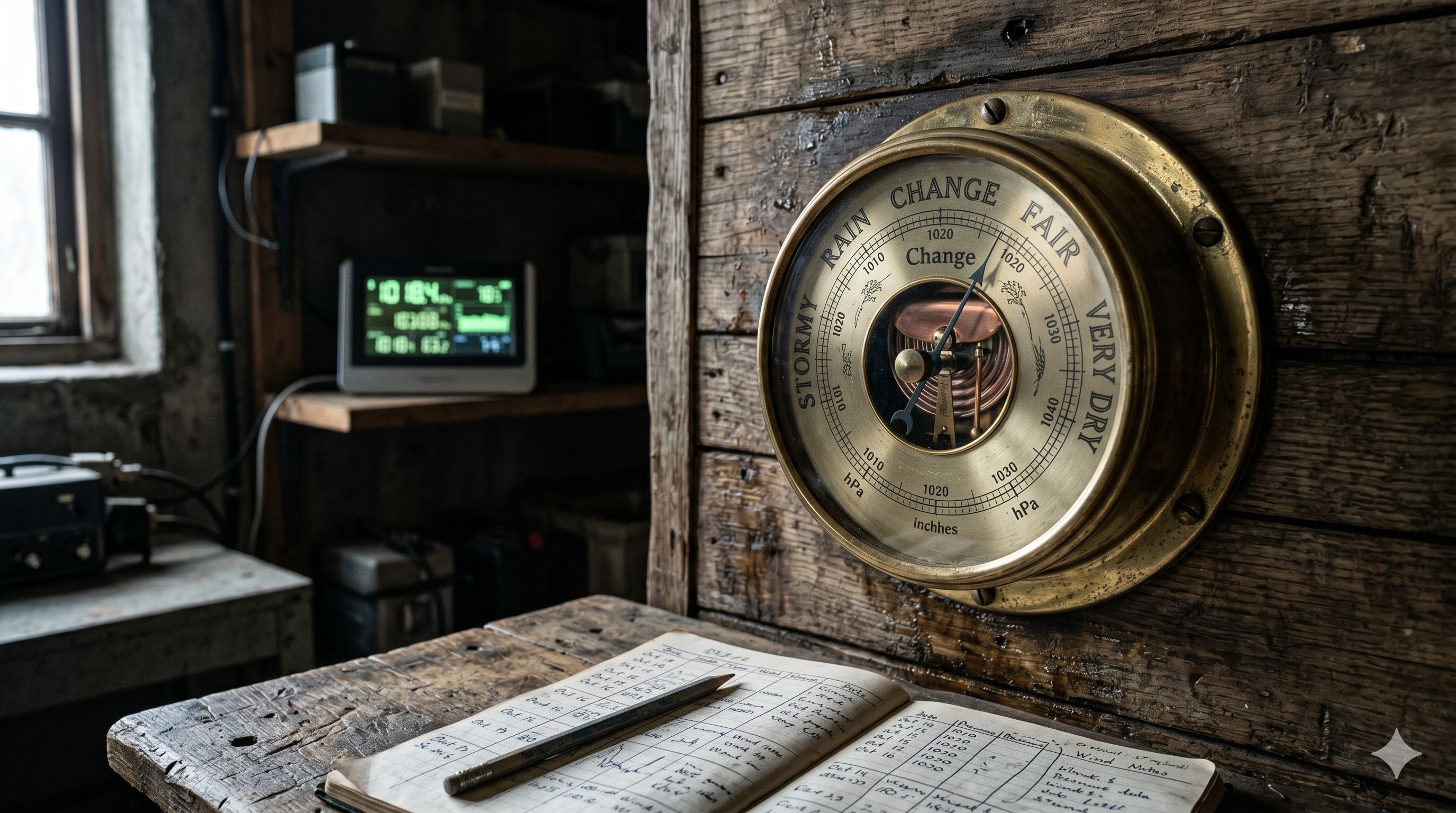 Wetterstationen und Barometer: Analoge und digitale Wettervorhersage bei Netzausfall