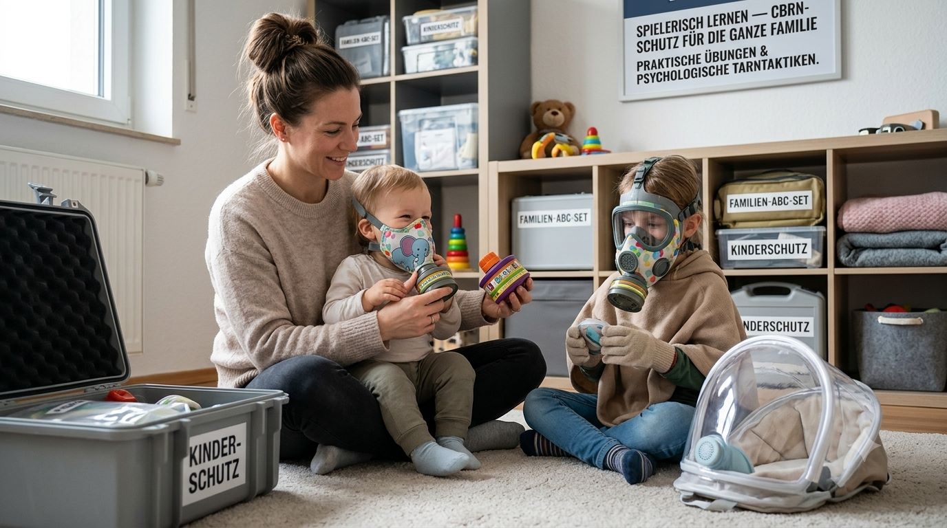 ABC-Schutz für Kinder: Besondere Masken, Hauben und die psychologische Barriere