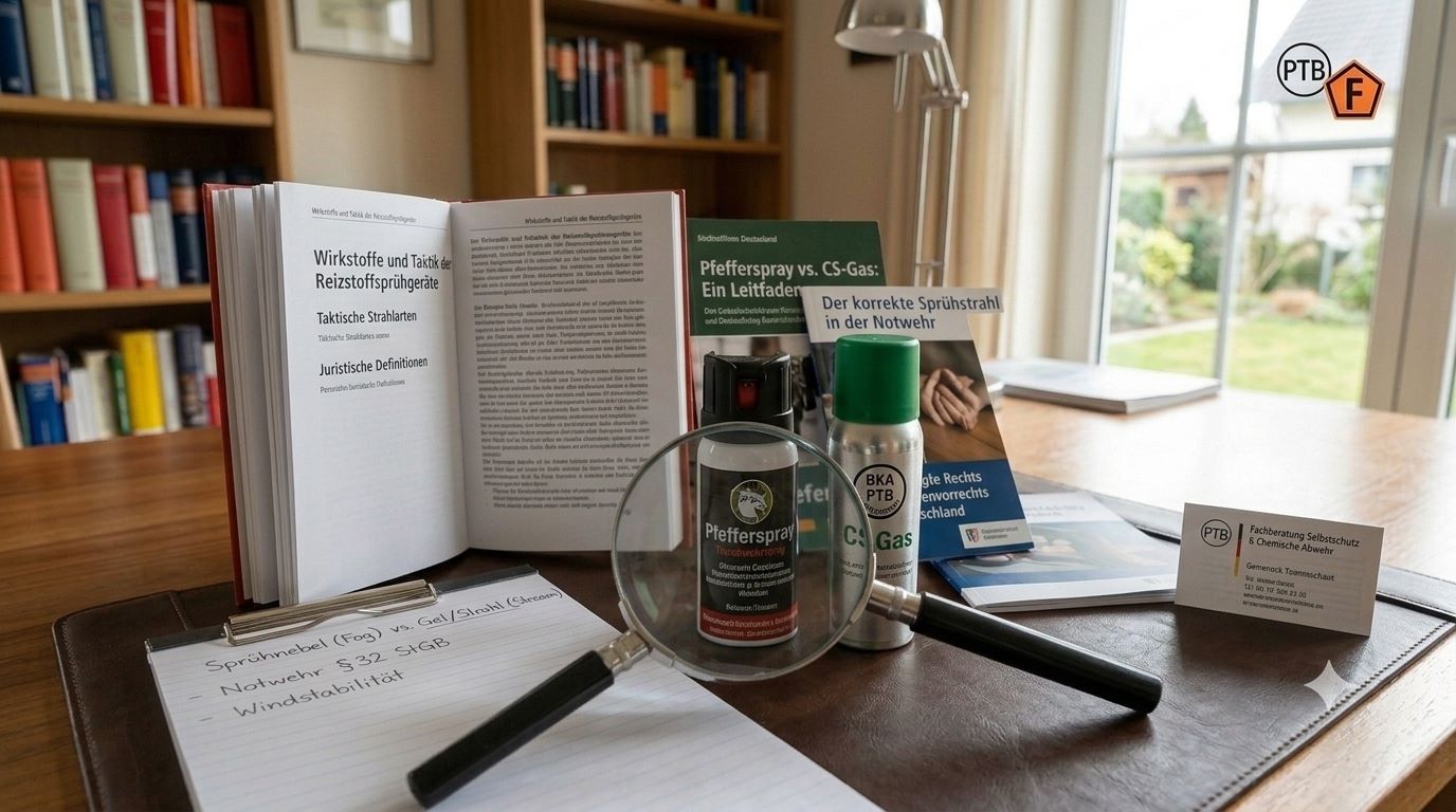 Pfefferspray und CS-Gas: Richtiger Einsatz, Reichweiten und rechtliche Fallstricke