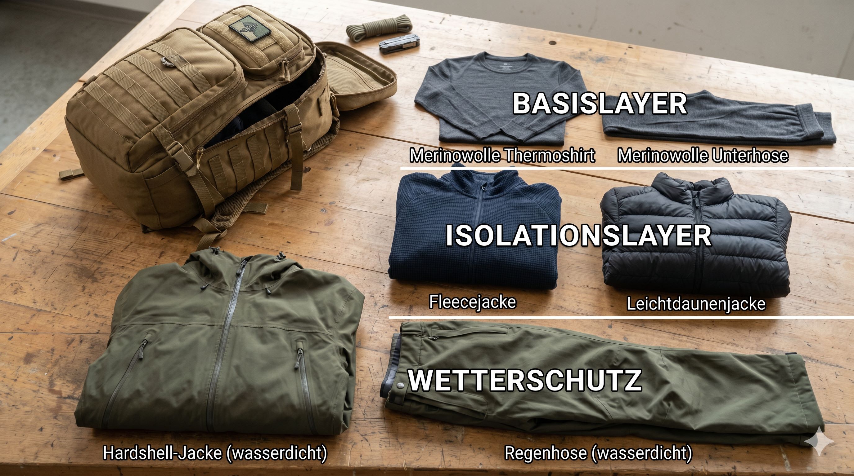 Kleidungsauswahl für den BOB: Das Zwiebelprinzip und wetterfeste Textilien