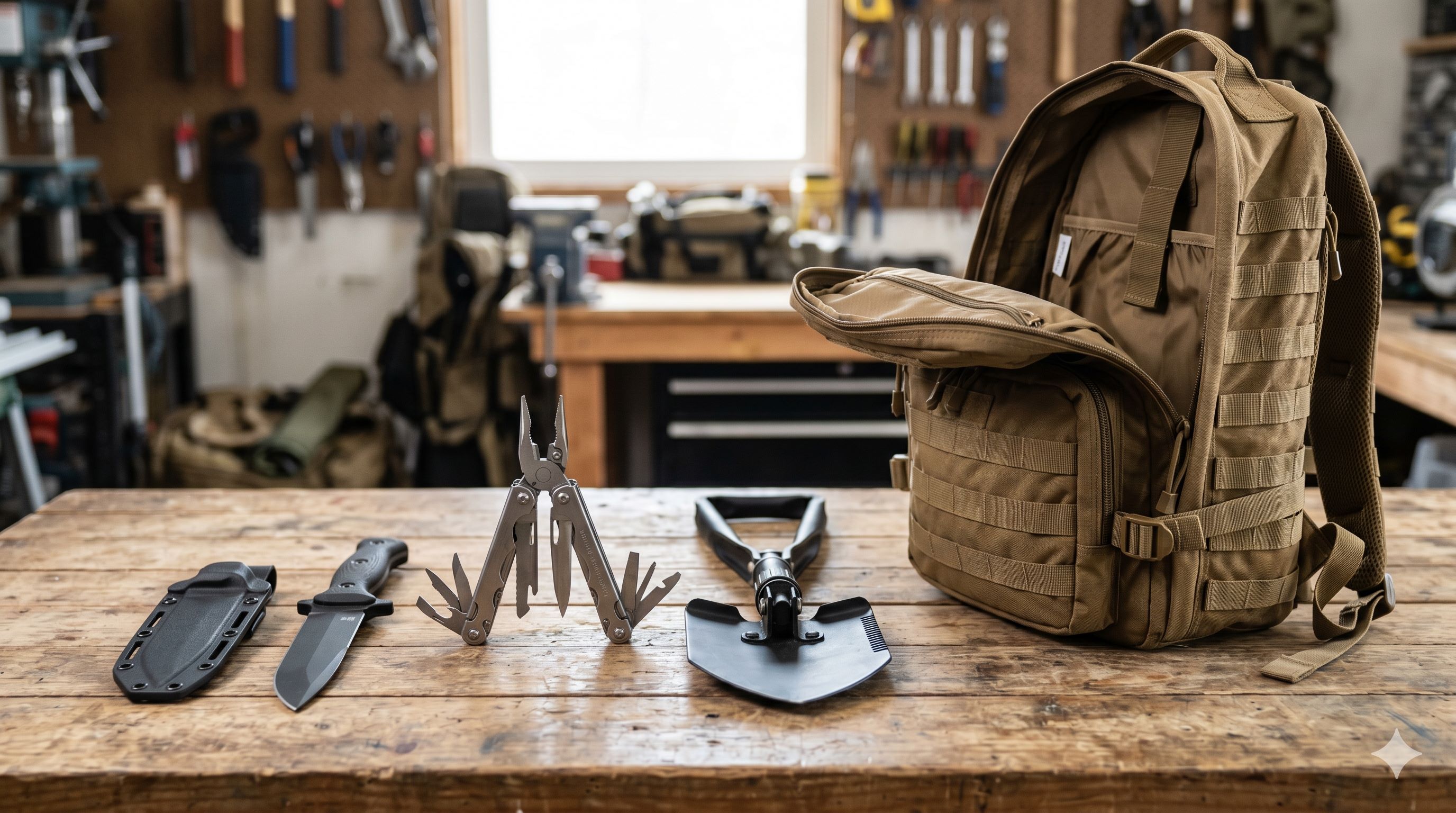 Werkzeuge im Fluchtgepäck: Messer, Multitool und Klappspaten im Härtetest